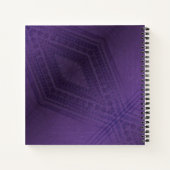 aanvaarding | violet eclectisch boho-patroon notitieboek (Achterkant)