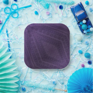 aanvaarding violet eclectisch boho-patroon papieren bordje
