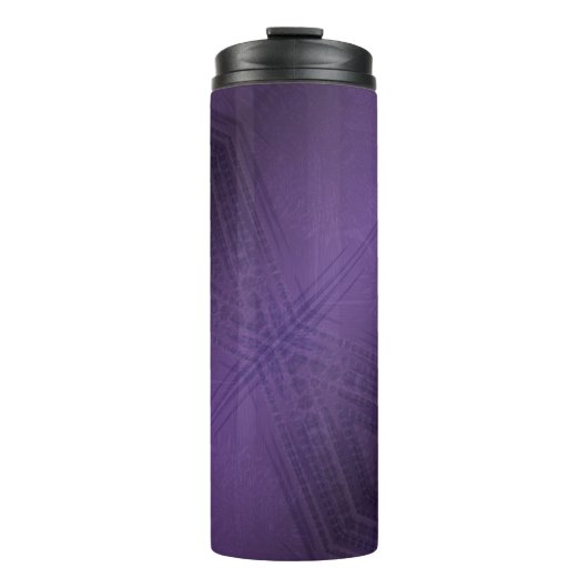aanvaarding | violet eclectisch boho-patroon thermosbeker (Voorkant)