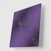 aanvaarding | violet eclectisch boho-patroon vierkante klok (Hoek)