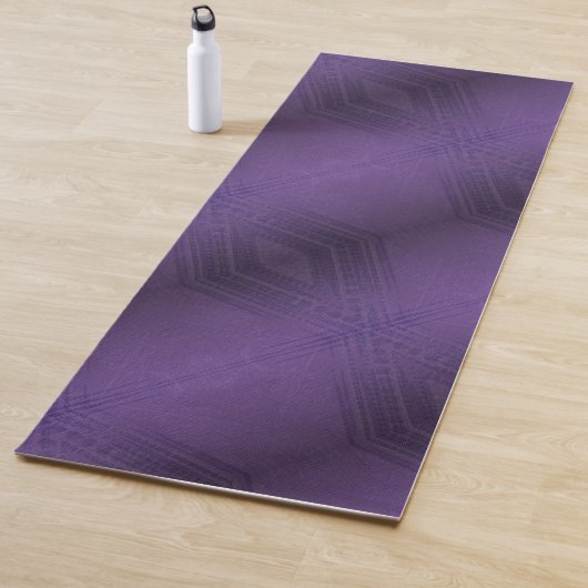 aanvaarding | violet eclectisch boho-patroon yogamat (In situ)