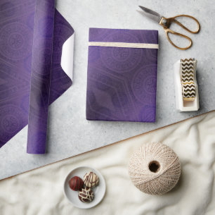 aanvaarding Violet Medallions Meditatie Cadeaupapier