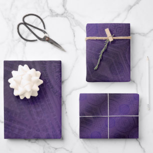 aanvaarding Violet Medallions Meditatie Inpakpapier Vel
