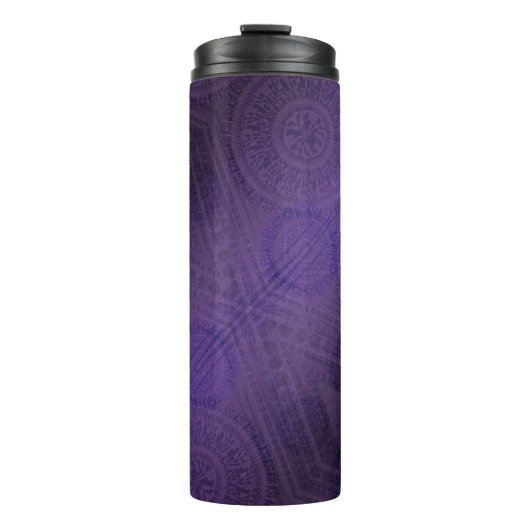 aanvaarding | Violet Medallions Meditatie Thermosbeker (Voorkant)