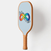 Aanvaarding voor autisme neurodiversity Rainbow Pickleball Paddle (Links)