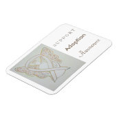 Aanvaarding Wit Ribbon Angel Magnet Magneet (Linkerzijde)