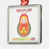 AanvaardingsOrnament Russian Matryoshka Keepomwill Metalen Ornament (Links)