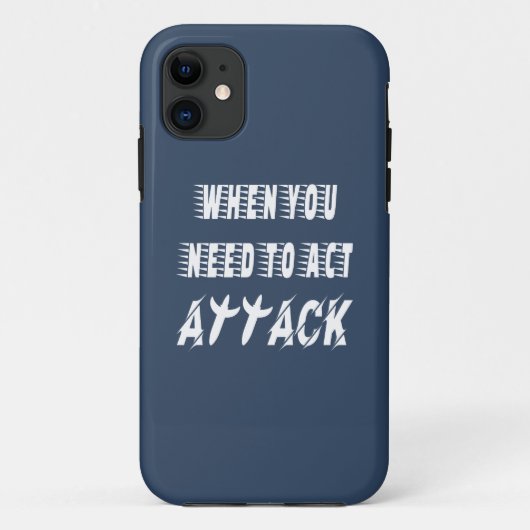 Aanval Case-Mate iPhone Case (Achterkant)