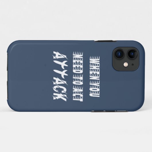 Aanval Case-Mate iPhone Case (Achterkant (horizontaal))