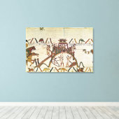 Aanval in de stad Dinan Canvas Afdruk (Insitu (Houten vloer))