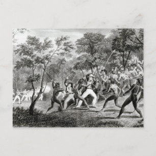 Aanval op de autochtonen van Gambier Briefkaart