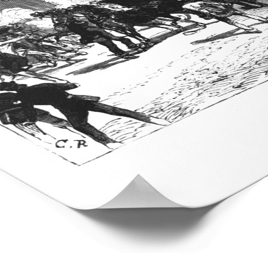 Aanval op de gevangenis Van in Manchester Poster (Hoek)