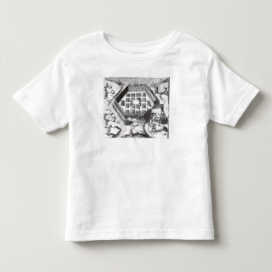 Aanval op een dorp in Iroquois Kinder Shirts