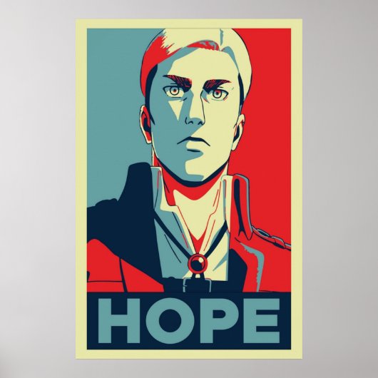 Aanval op Titan Erwin Smith Hope versie 2 Poster (Voorkant)