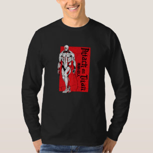 Aanval op Titan Season 4 Armored Titan Red Block T-shirt