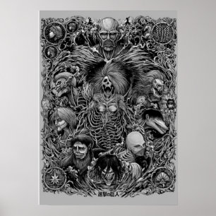 Aanval op Titan/shingeki no kyojin Poster