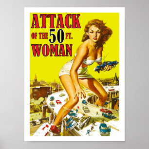 Aanval van de 50-voetvrouw poster