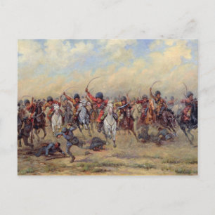 Aanval van de afdeling "Besparing" Briefkaart