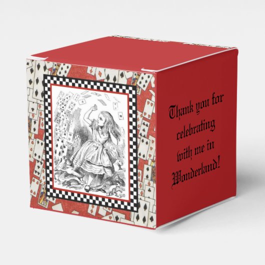 Aanval van de kaarten 1 bedankdoosjes (Voorkant Zijde)