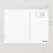 "Aanval van de tuingnomen" Briefkaart (Achterkant)