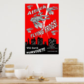 Aanval van de vliegende kikkers poster (Keuken)