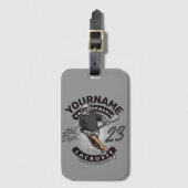 Aanval van het Team van de Sport van de Speler van Bagagelabel (Voorkant (verticaal))