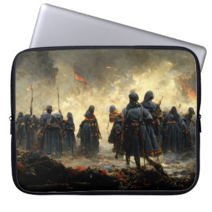 Aanvallen op de plaats laptop sleeve