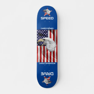 Aanvallen op Eagle, de Amerikaanse vlag, patriotti Skateboard