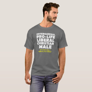 Aanvallende pro-life mannelijke christelijke shirt