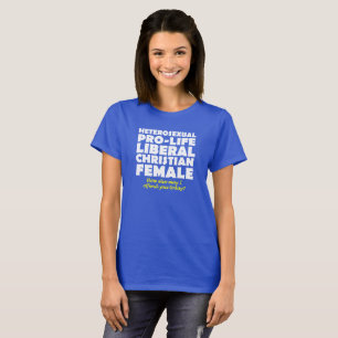 Aanvallende pro-life vrouwelijk christelijk shirt