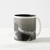 Aanvalsonderzeeër van de klasse Virginia Tweekleurige Koffiemok (Voorkant rechts)