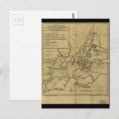 Aanvalsplan op Long Island 27 augustus 1776 Briefkaart (Voorkant / Achterkant)