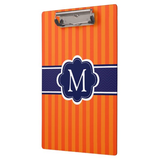 Aanvankelijke Monogram van de Douane van oranje Klembord (Links)