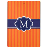 Aanvankelijke Monogram van de Douane van oranje Klembord (Achterkant)