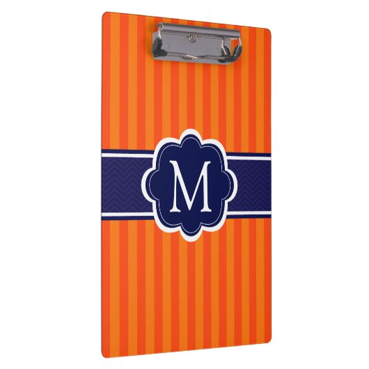 Aanvankelijke Monogram van de Douane van oranje Klembord (Rechts)