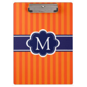 Aanvankelijke Monogram van de Douane van oranje Klembord (Voorkant)