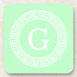 Aanvankelijke Monogram van het Lijst Rnd van de Drankjes Onderzetter