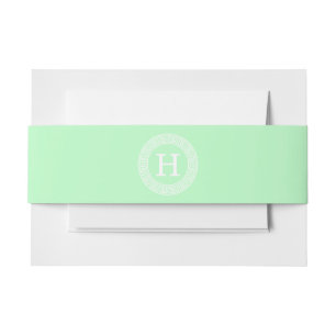 Aanvankelijke Monogram van het Lijst Rnd van de Uitnodigingen Wikkel