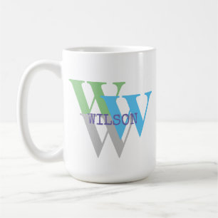 AANVANKELIJKE NAAM MONOGRAM KOFFIEMOK