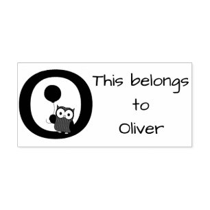 Aanvankelijke uil 	rubberstempel