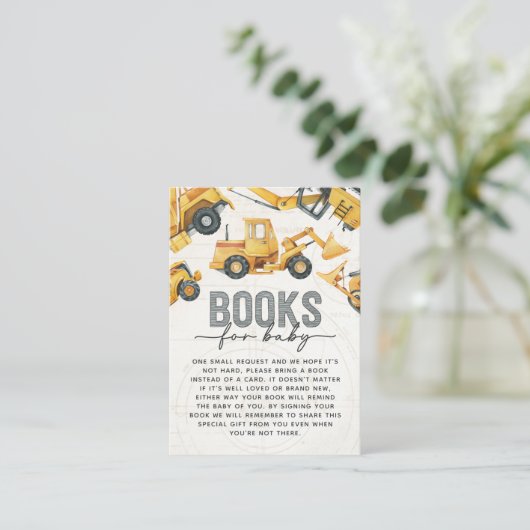 Aanvraag bouwboek Baby invoegen Informatiekaartje (Staand voorkant)