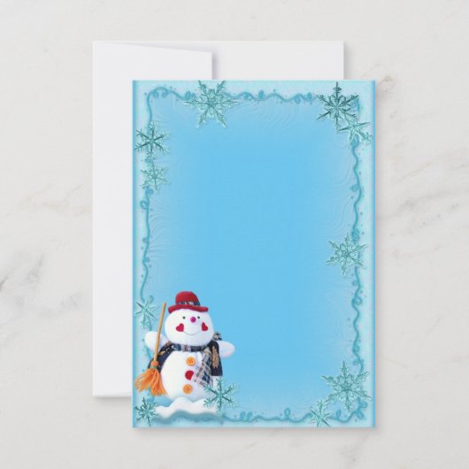 Aanvraag voor aangepaste winterbruiloft kaart (Voorkant)