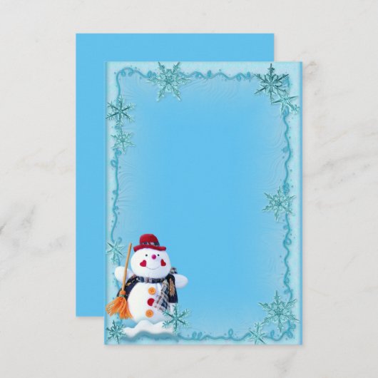 Aanvraag voor aangepaste winterbruiloft kaart (Voorkant / Achterkant)