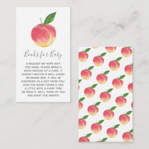 Aanvraag voor Baby shower met klein peach Informatiekaartje