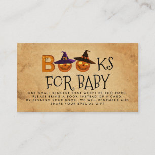 Aanvraag voor boBoek van Baby shower Halloween Informatiekaartje