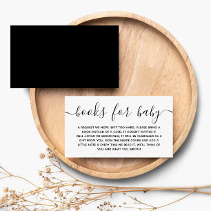 Aanvraag voor modern Baby shower Book Informatiekaartje