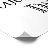 Aanvraag voor moderne Calligrafie-bruiloft Poster (Hoek)