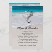 Aanvragen voor aangepaste bruiloft in harten en oc kaart (Voorkant / Achterkant)