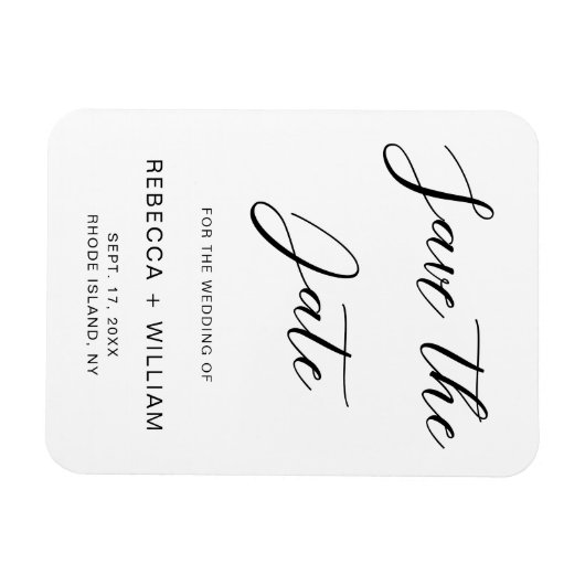 Aanvragen voor aangepaste bruiloft magneet (Horizontaal)