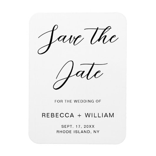 Aanvragen voor aangepaste bruiloft magneet (Verticaal)